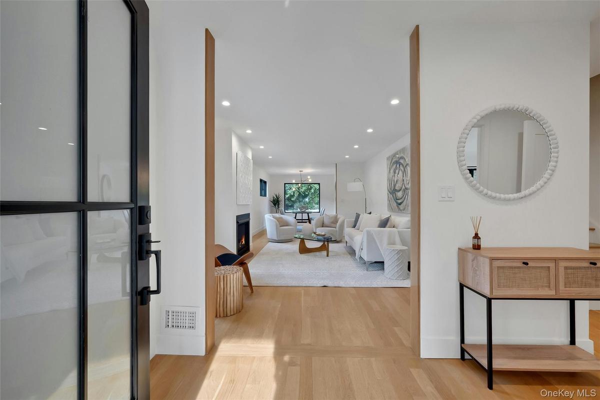 Abundant natural light brightens the house throughout the day.