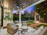 Covered patio seating