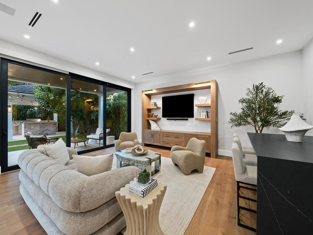 Living room with seating area
