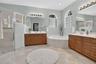 Dual sinks, light and bright, lots of storage space
