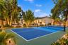 Virtually Staged Pickle ball court for illustration purpose only