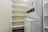 Pantry with laundry, first floor