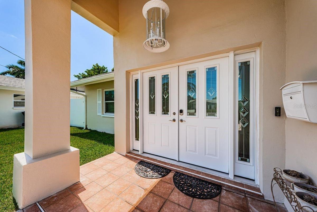 Covered front entry