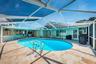 Pool enclosure keeps the pool clean