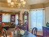 Main House Dining Room with Ornate chandelier with crystal accents
