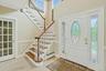 Elegant Two-Story  Entry W/Porcelanonsa, Imported Travertine Crema-Marfil Natural Stone Throughout