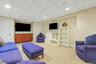 Full Finished Basement W/Large TV Gaming Area, Lots of Storage Built-in Cabs