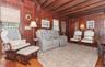 Custom built walls out of pine, beech and chestnut wood created with the marine feel of a classic ship.
