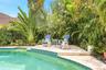 Pure privacy in this lush back yard.