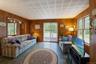 Sliding glass doors to deck over garage