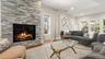 Gas fireplace.