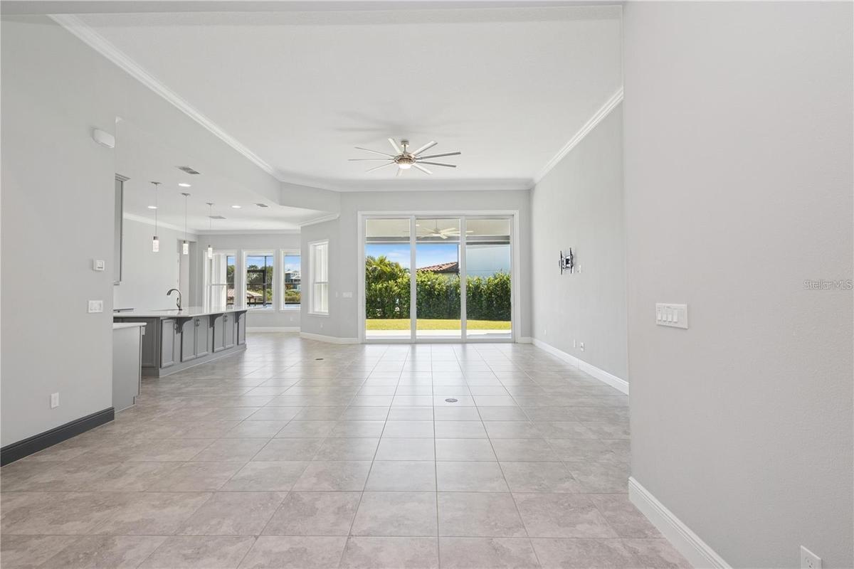 View from entry door, lots of light and windows!