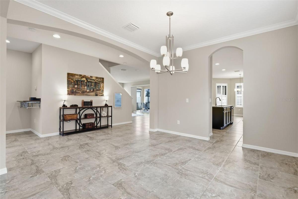 Formal dining area