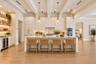 Virtually Staged Kitchen with Thermador Appliances including a gas cooktop.