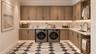 Laundry room. Virtually staged.