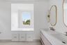 Second floor primary bathroom with built-ins