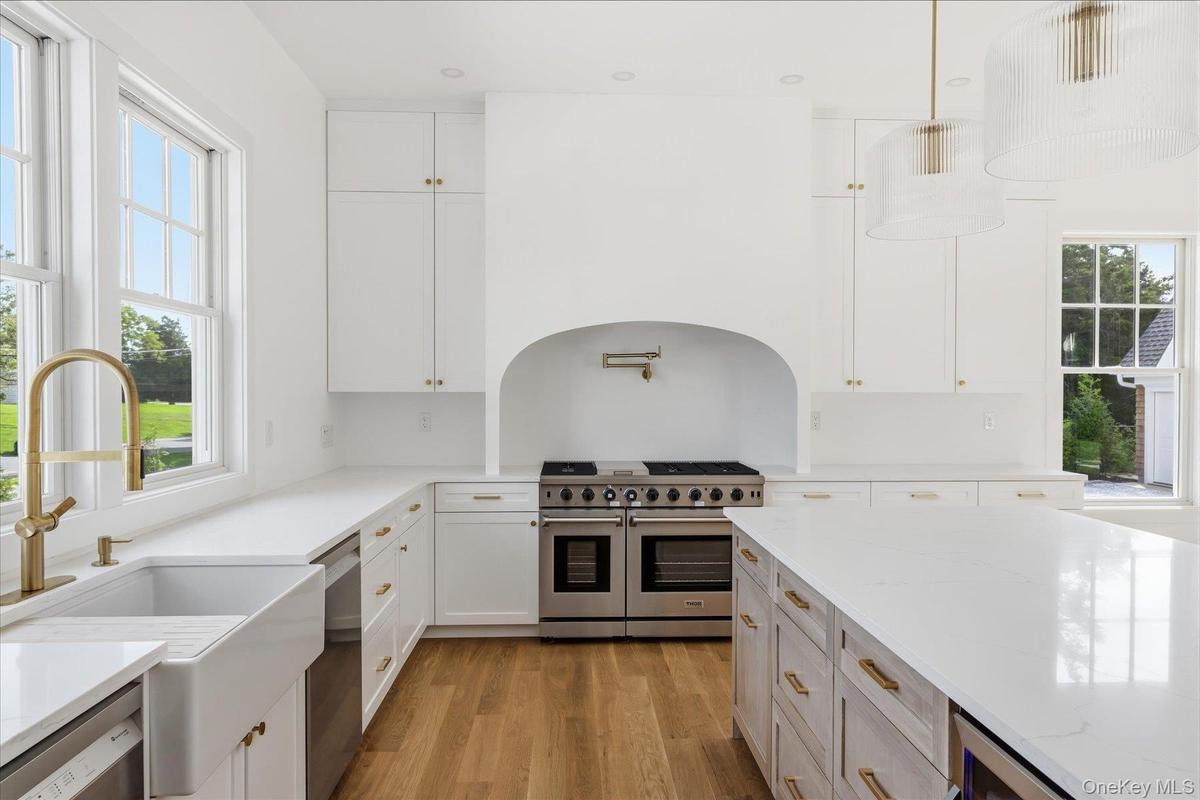 Chefs Kitchen with 48" gas range.