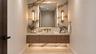 Powder bathroom. Virtually staged.