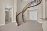 Wrought iron winding staircase