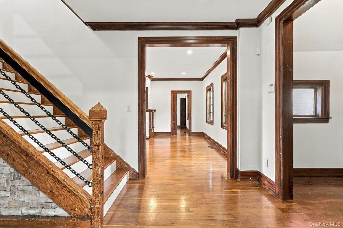 Intricate detailing, from the banister to the balustrade.