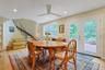 French doors leading to terraced backyard