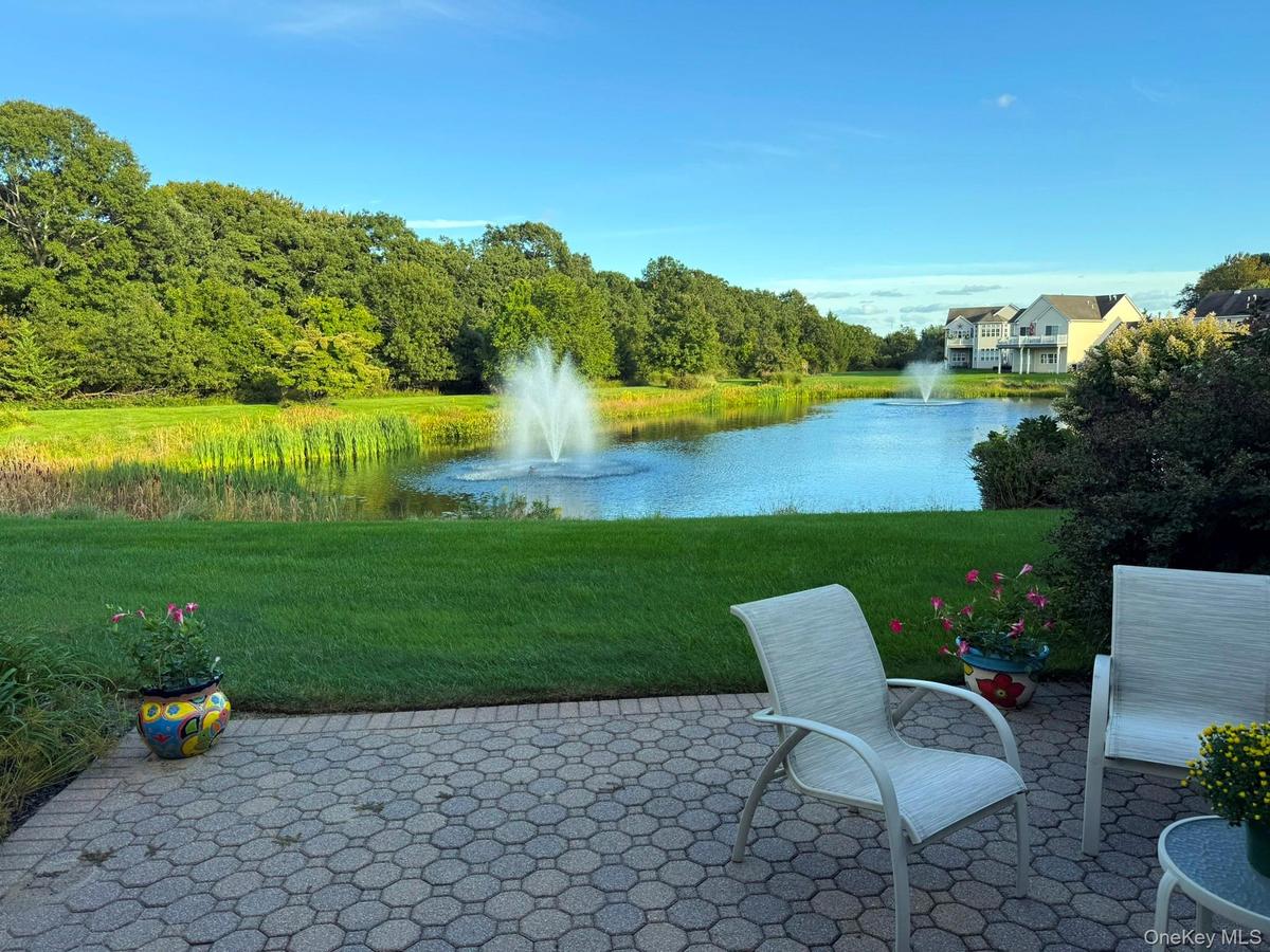 Rear Patio Overlooking the Pond & Fountain