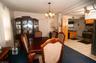Open dining into kitchen