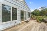 deck, sliders to sunroom