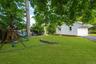 Back yard, playground and garage