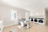 Laundry above garage