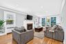Wood Burning Fireplace, Built-ins, access to back patio