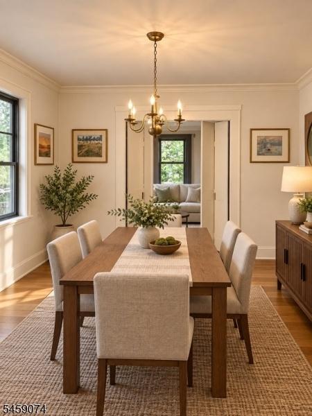 AI modified dining room