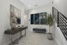 virtually staged foyer