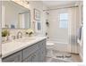 The first floor hall bathroom...