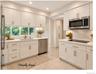 The kitchen layout is just right, with plenty of storage, and none of the appliances too far apart.