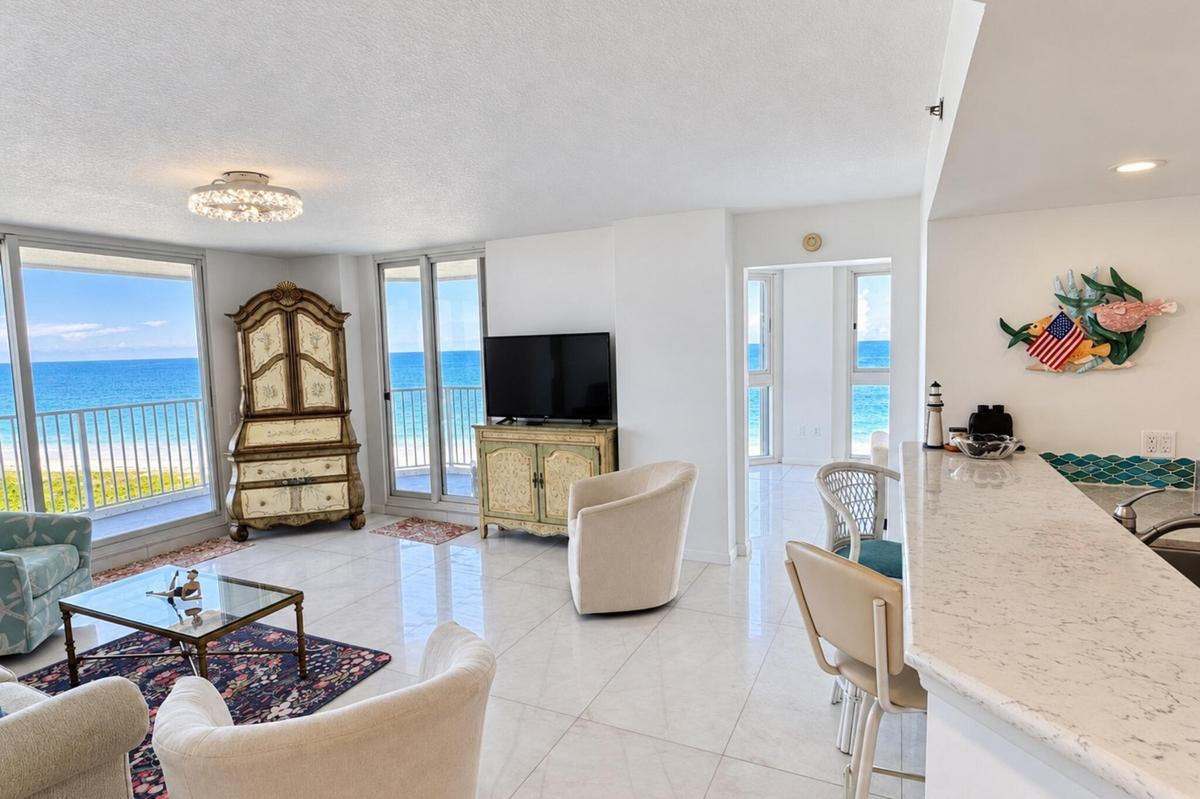 Living Room Oceanfront views