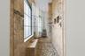 Walk-through Shower with Seating Bench