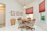 Separate dinette creates a comfortable setting for casual meals and morning coffee.