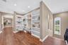 Second floor landing with study nook.