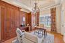 Dedicated office with built-ins.