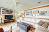 the den from the Fireplace point of view - large furniture  for everyone's lifestyle
