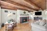 Wood burning fireplace