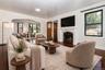 Living room with fireplace