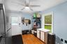 Side entry into kitchen