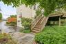 From the driveway to the deck.