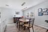 Spacious dining area.