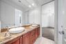 Dual Sinks in shared bathroom for bedrooms 4 & 5
