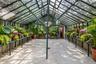 Greenhouse with fireplace