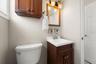 Efficiency apartment bathroom
