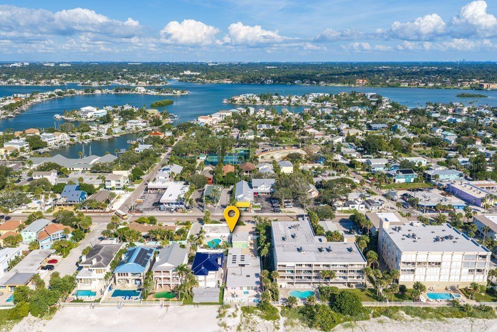 View looking east back to Belleair and Clearwater